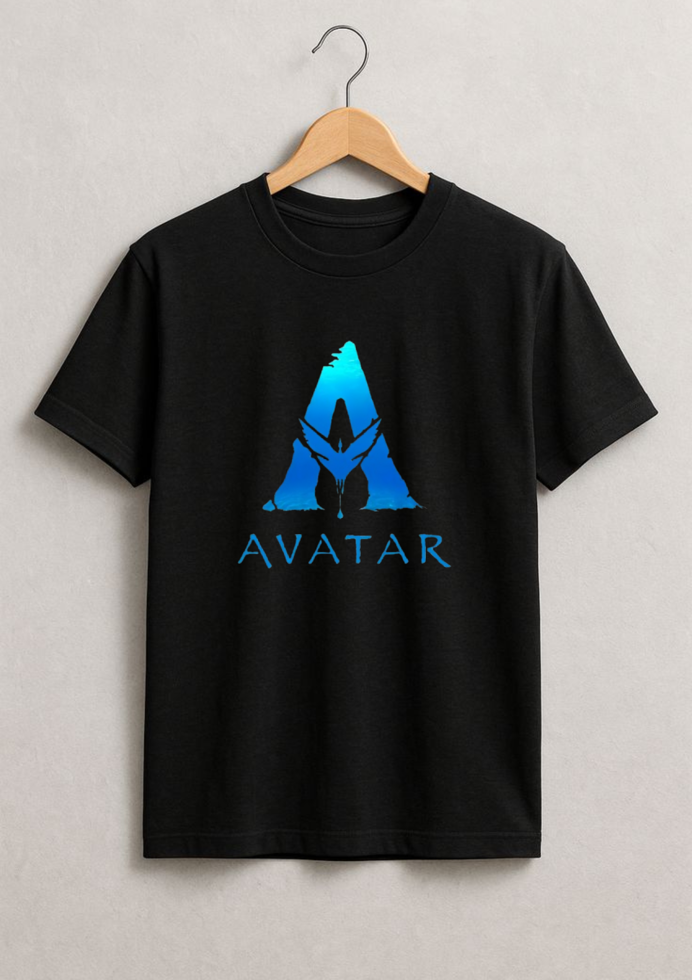 Avatar Oversized Black T-Shirt for Men | Premium Streetwear Graphic Tee | Drop Shoulder Fit