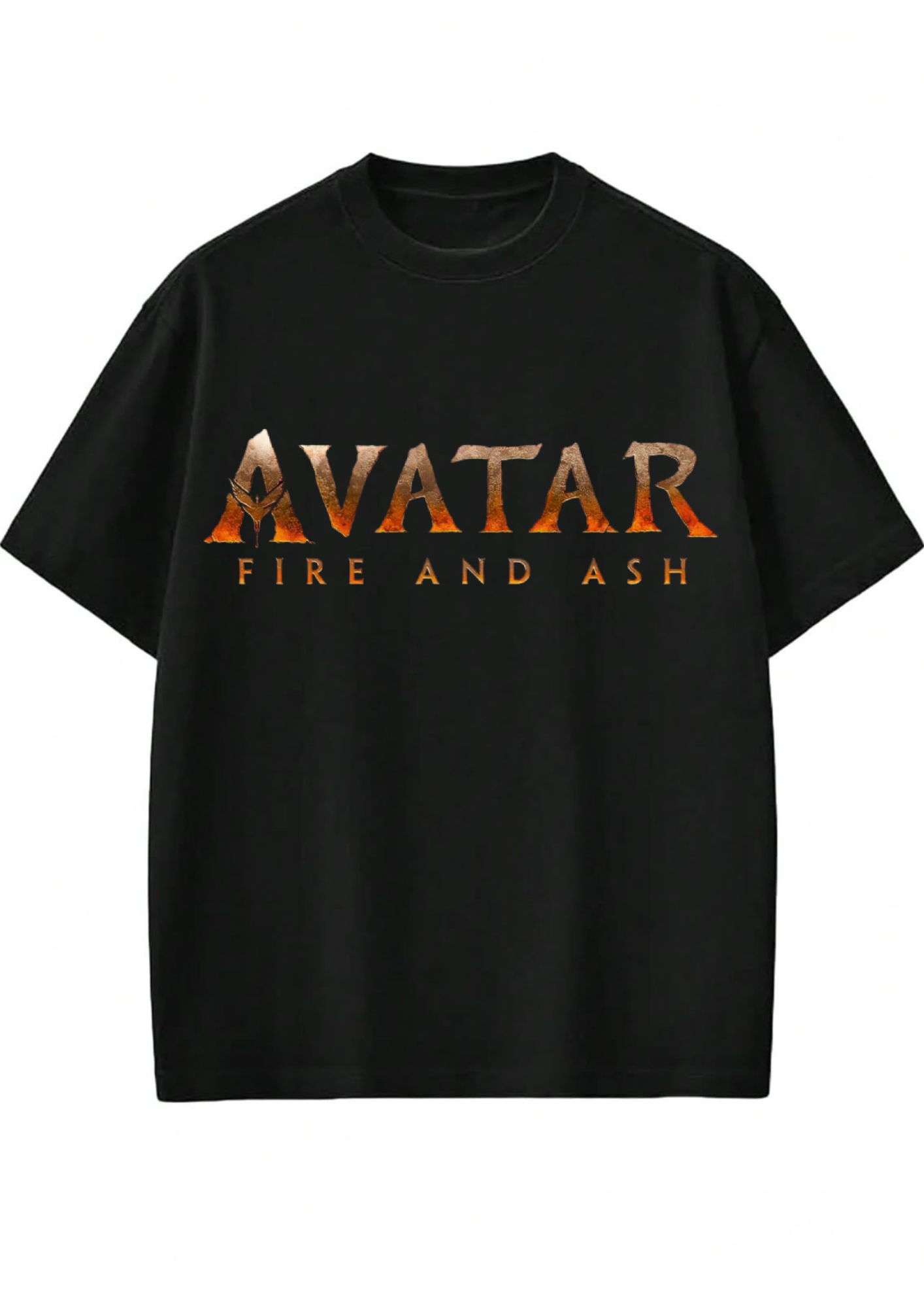 Avatar Fire & Ash Oversized Black T-Shirt | Premium Cotton Streetwear Tee for Men(Unisex)