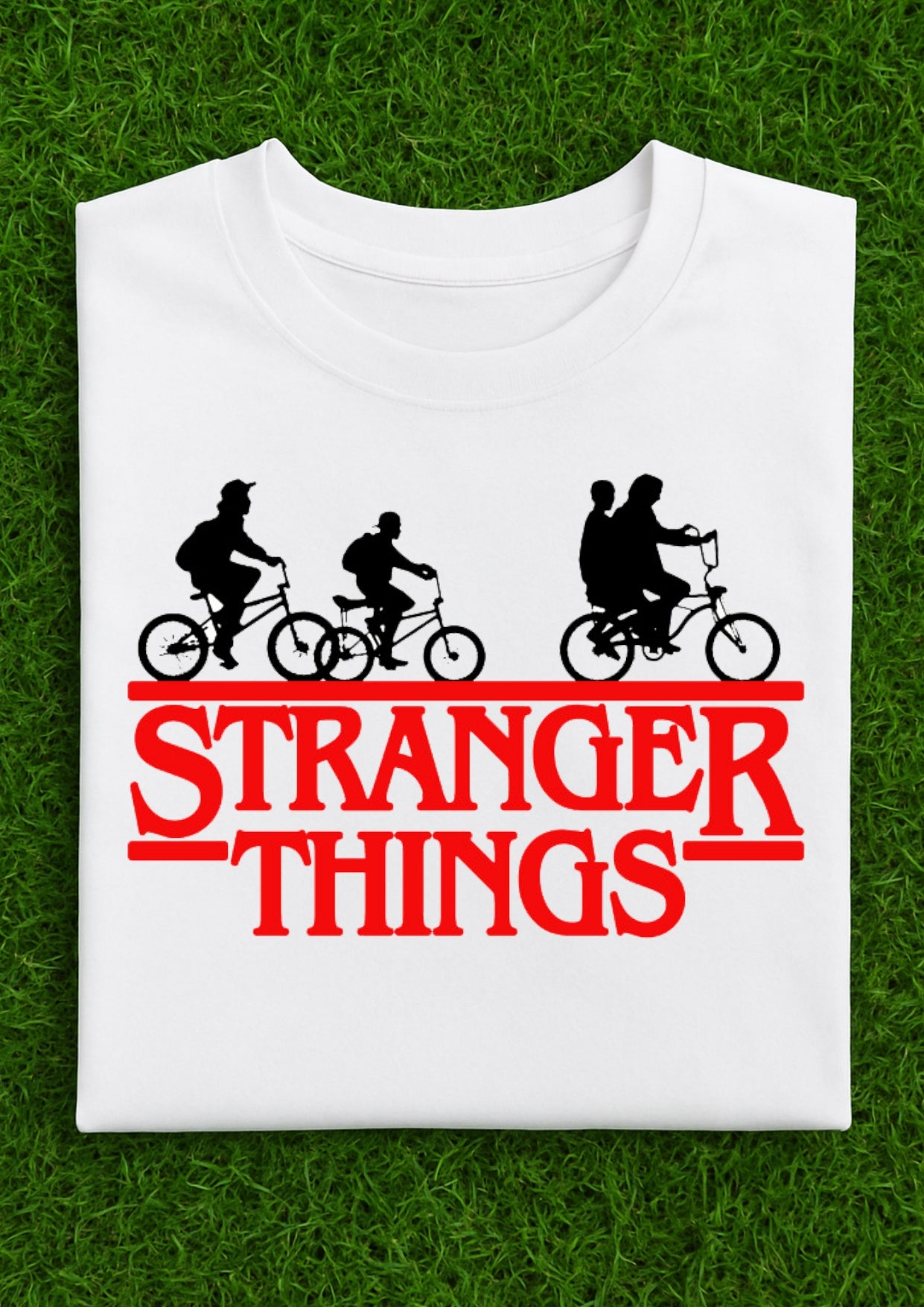 Stranger Things Inspired  Unisex Oversized White Standard T-Shirt